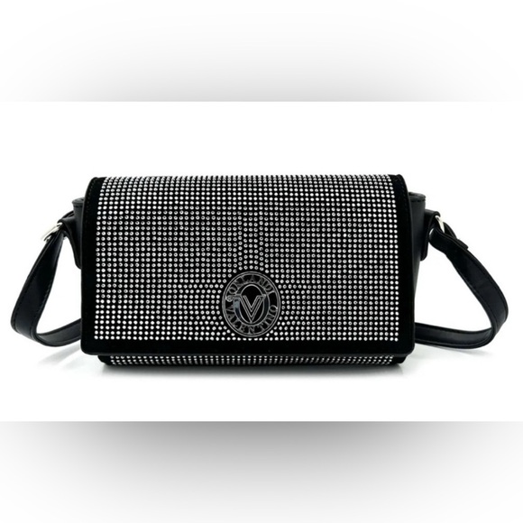 Valentino Orlandi Handbags - Valentino Orlandi Stud Elegant Black and Silver crossbody Bag